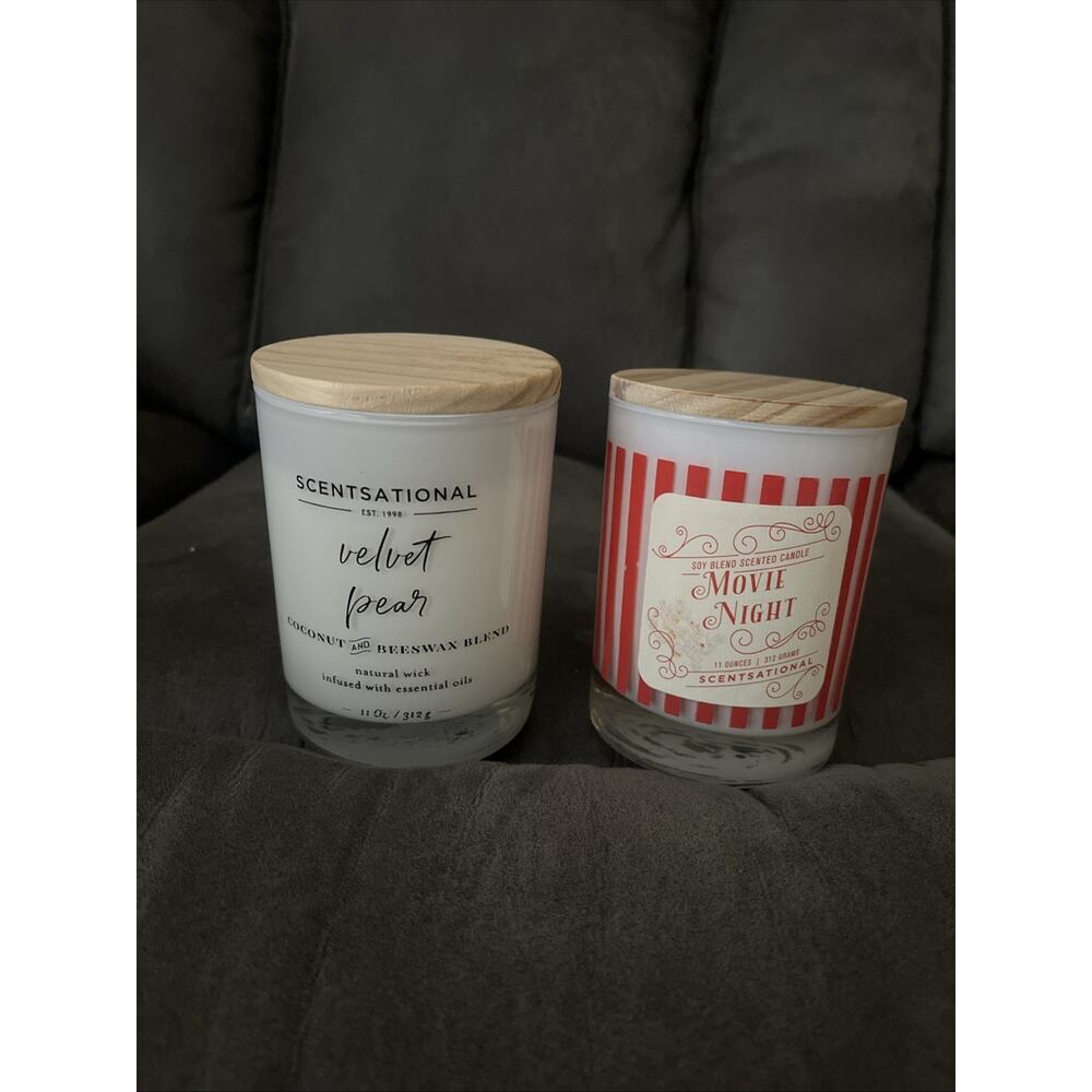 Scentsational Storm Coconut & Beeswax Natural Wick 11oz 311g Candle / Movie Ngt